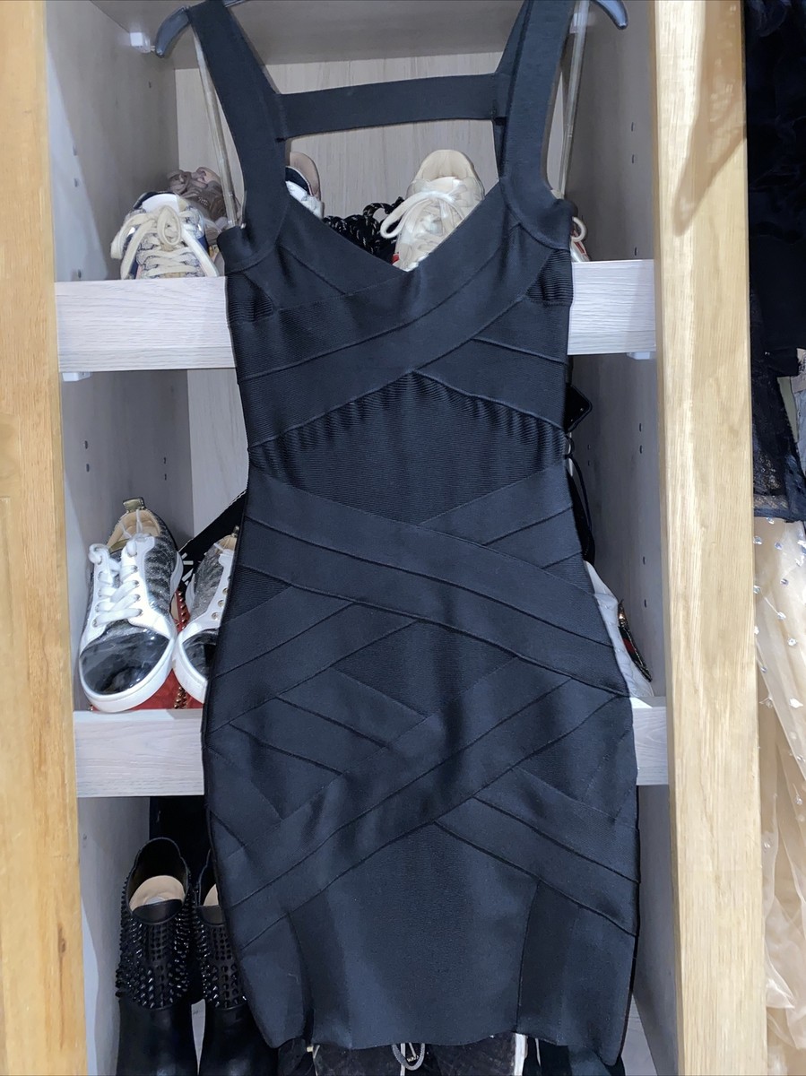 mini black bandage dress Giavanna Mixed Media Halter Mini Dress