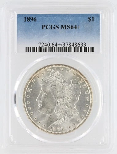 1896 Morgan Silver Dollar PCGS MS64+ S$1 Philadelphia Minted No Reserve