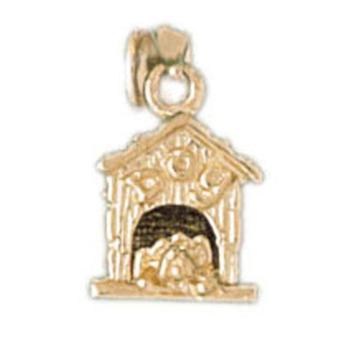 Dog House Charm Pendant 14k Gold (5 Grams)