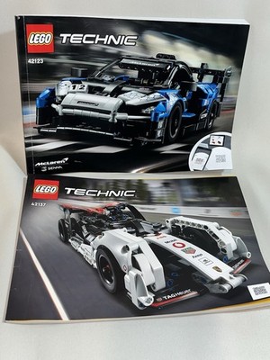 Lego Technic Manual Lot 42123 Mclaren And 42137 Porsche -No Bricks Just Books. ￼