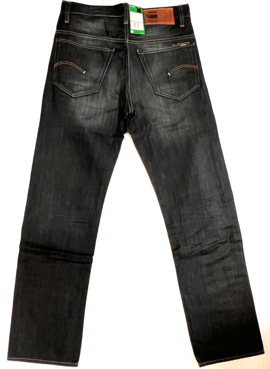 G-Star RAW 3301 Loose Jeans in Travis Wash Walker Denim Size W30