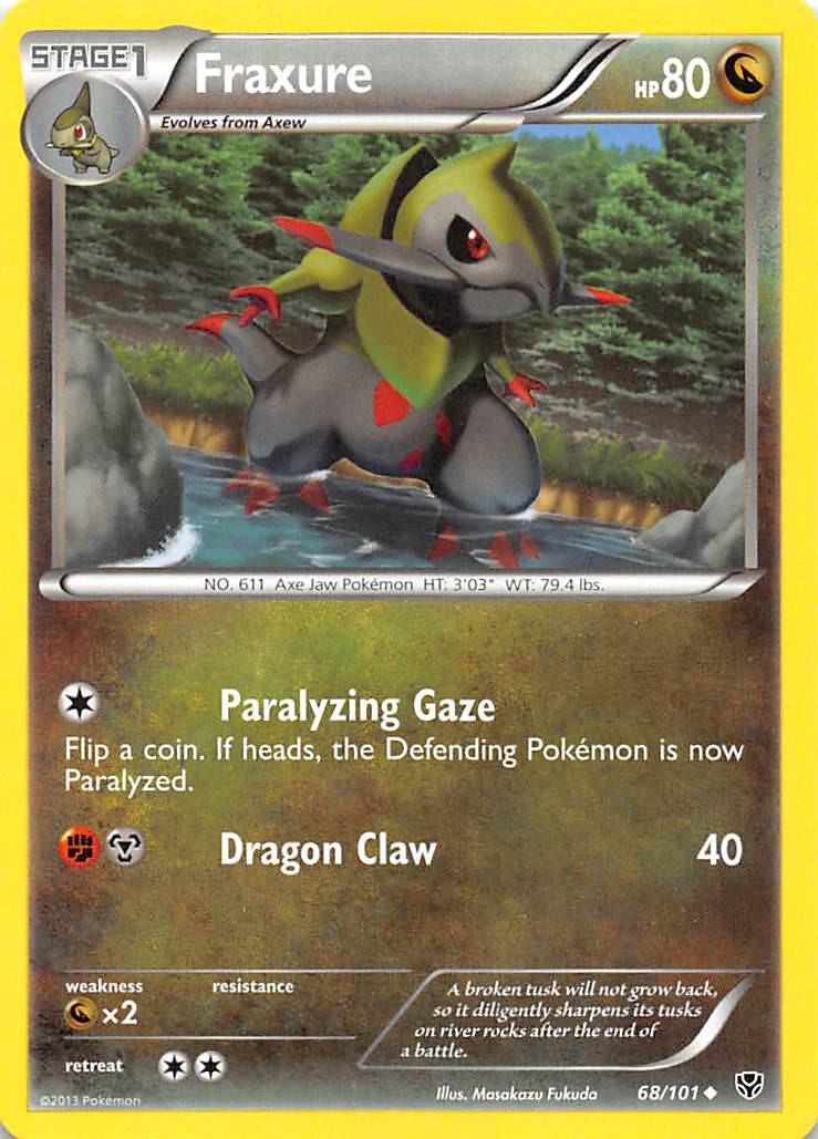 Fraxure 68/101 Plasma Blast Pokemon