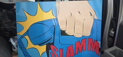 Ikea Solmyra Slamm! Azzopardi 1999 Wall Art Modern Pop Art EU 27  x 19.5  Bright