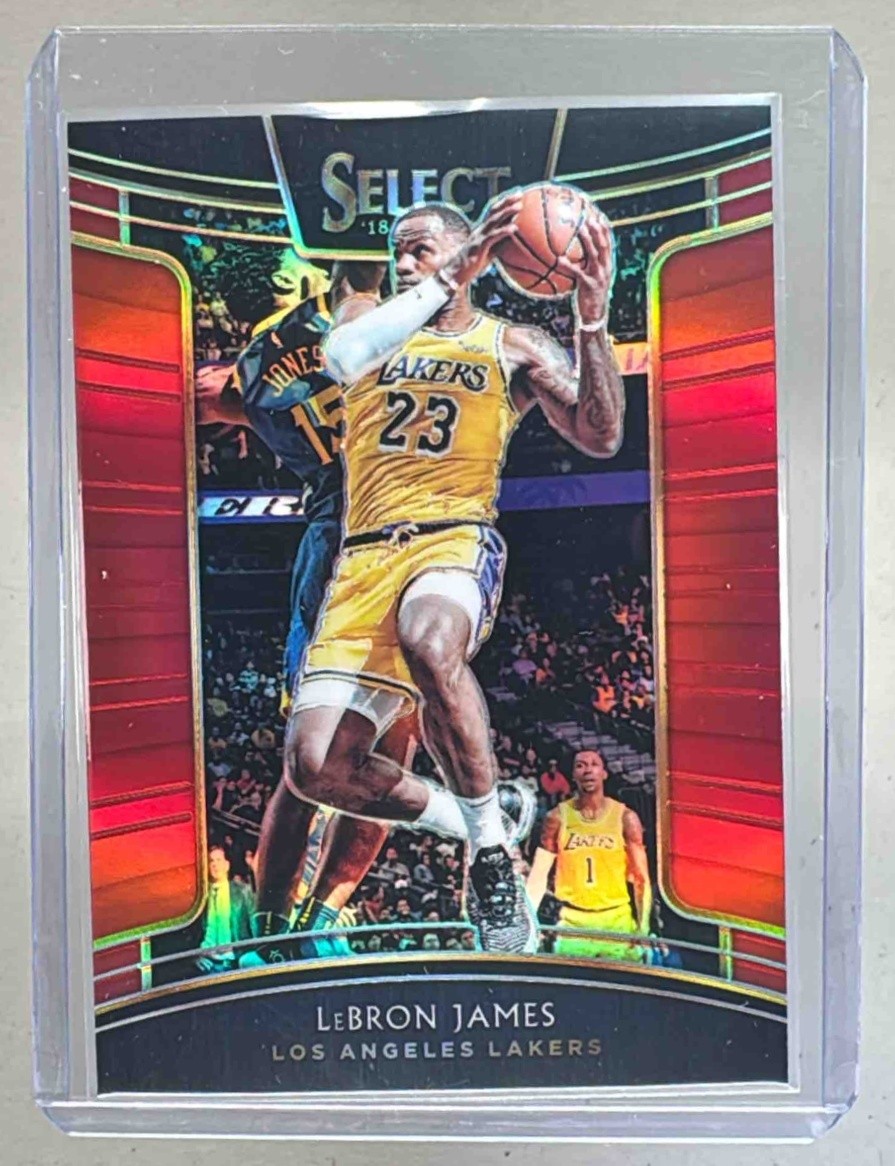 LeBron James 2018 Panini Select #11 Red Prizm Concourse /199