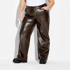 NWT Women s Wild Fable Size 17 Straight Leg Faux Leather Pants