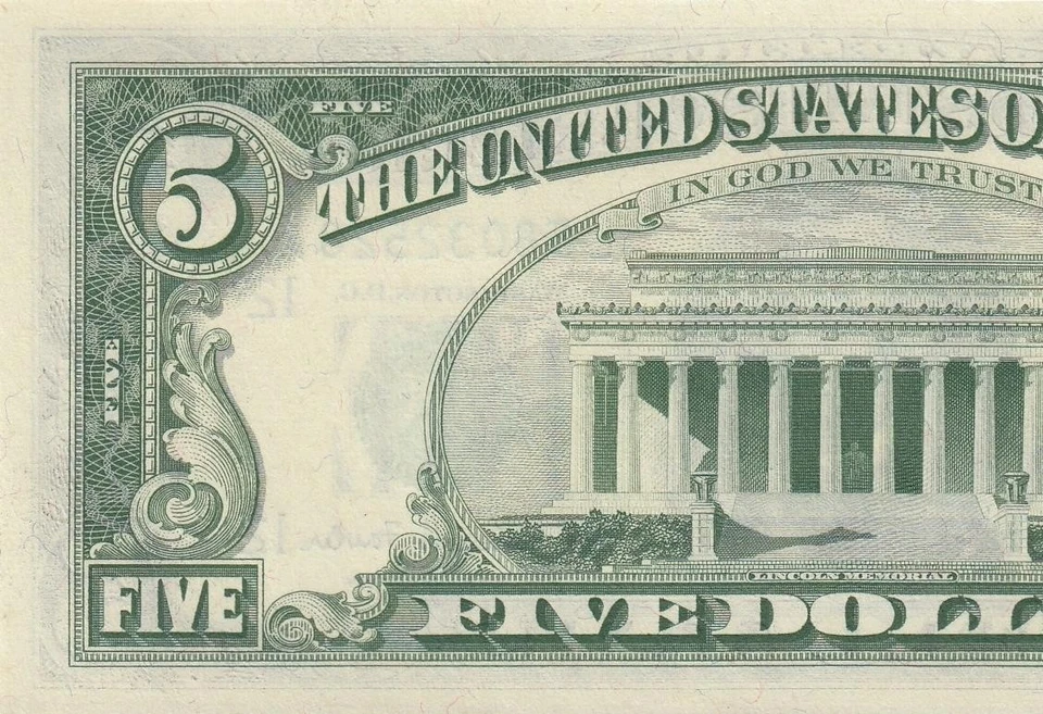 1963-A FEDERAL RESERVE NOTE "SAN FRANCISCO" $5 (( GEM UNC )) - Image 4 of 4