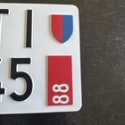1988 SWITZERLAND MOTORCYCLE License Plate Export Ticino Italian Canton 645🇨🇭 — photo 2