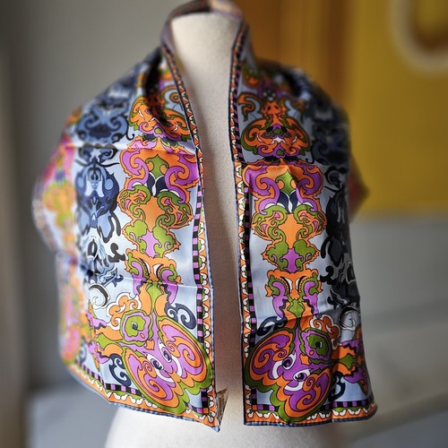 Lady Heritage Mod Gogo Era Pucci-esque Abstrakcyjne wiry podłużne lata 60. - Zdjęcie 1 z 8