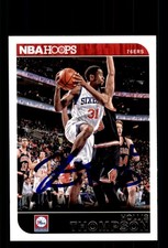 Signed Basketball Card Auto Hollis Thompson 2014-15 Hoops #199 76ers