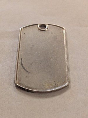 小物 vintageGUCCI silver dogtag Authentic Vintage Gucci Dog Tag For Pendant Necklace Sterling