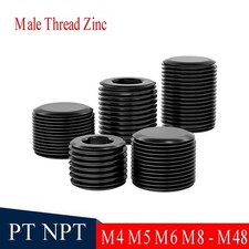 Male Thread Zinc Hex Soket Head Pipe Blanking Plug End Cap Connector Fitting