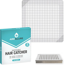 25 Pack Disposable Shower Drain Hair Catcher Mesh Stickers - Peel Stick Drain