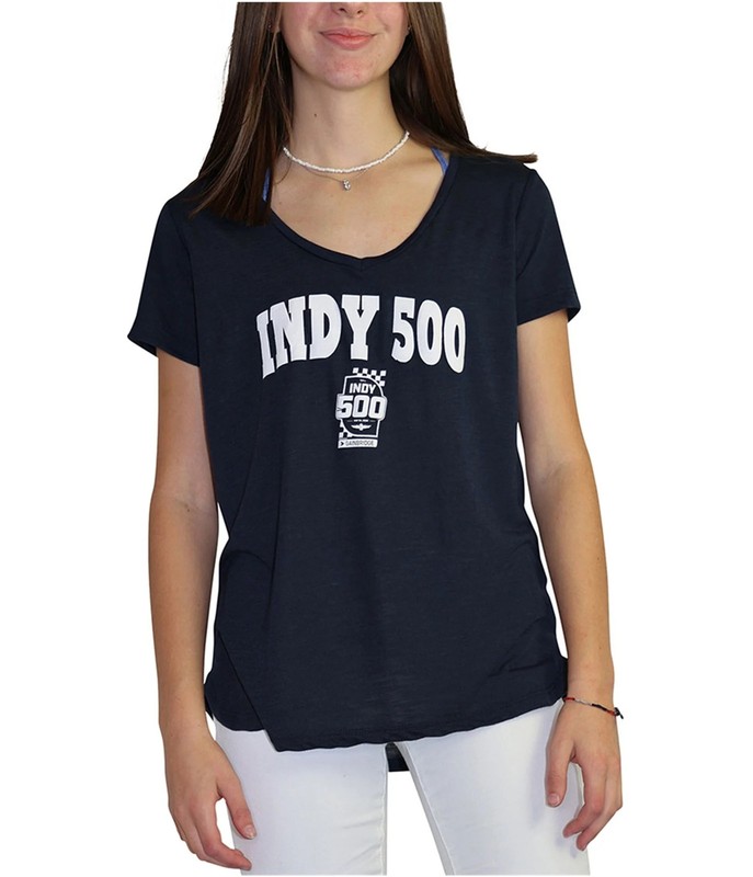 Indy 500 Womens May 24 2020 Graphic T-Shirt, Blue, Large
