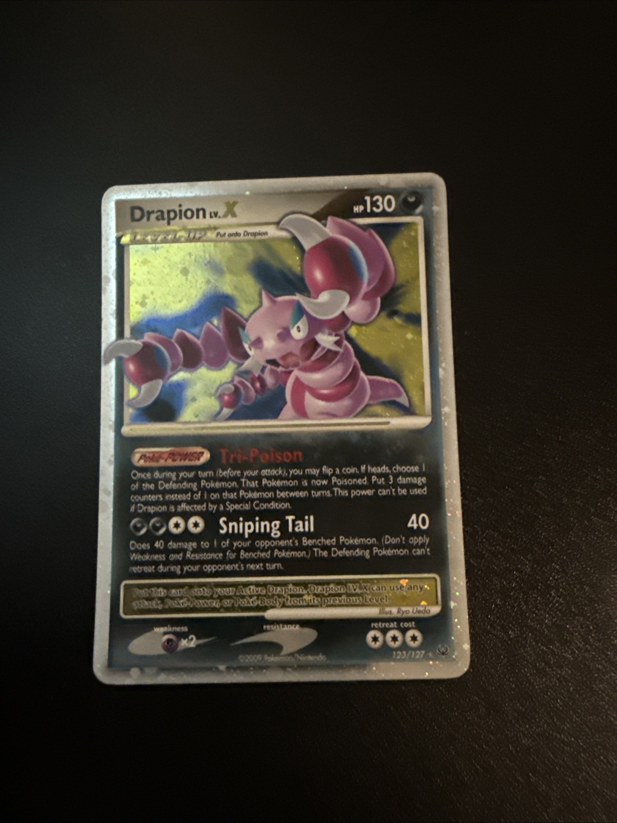 Pokemon Platinum Drapion LV.X 123/127 Ultra Rare Holo - NM