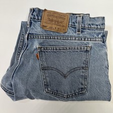 VTG Levi  s 506 Denim Jeans Orange Tab USA Made - 36x30