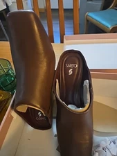 Franco Sarto Womens Flexaslide  Leather Slip-On Mule Heels Size 9M