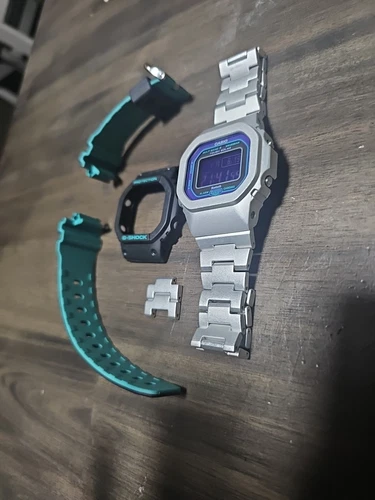Casio G Shock Watch GWB5600BL-1 Square Digital Bluetooth Radio Wave