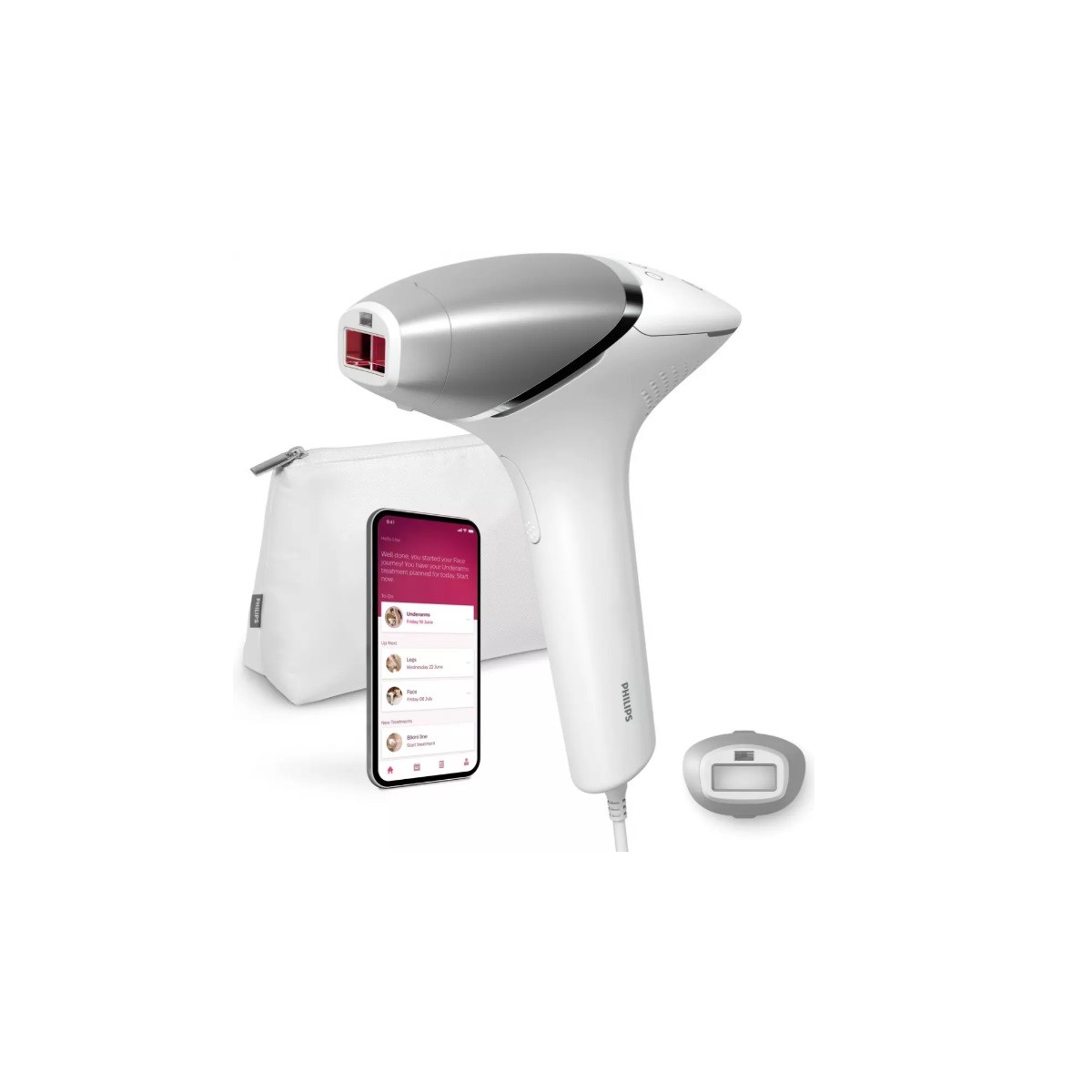 Épilateur à lumière pulsée anti-poils longue durée pour le corps avec capteur SmartSkin