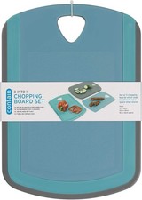 Image of Chef Aid Contain Nesting Chopping Cutting Serving Boards Set Of  3