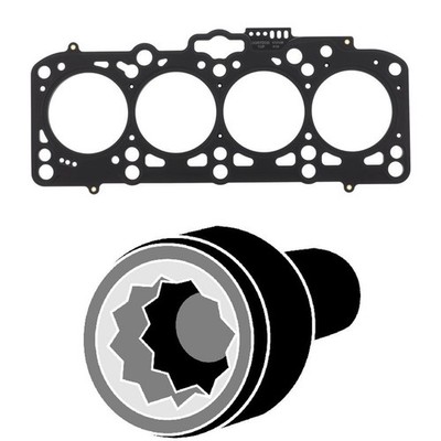 CORTECO ZYLINDERKOPFDICHTUNG +SCHRAUBEN für 1.9 TDI AUDI A3 A4 A6 VW GOLF 4+5 T5
