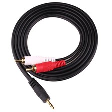 Audio Cable 3.5mm 5m Male to 2-Male Adapter Cable for Black 3.5 to