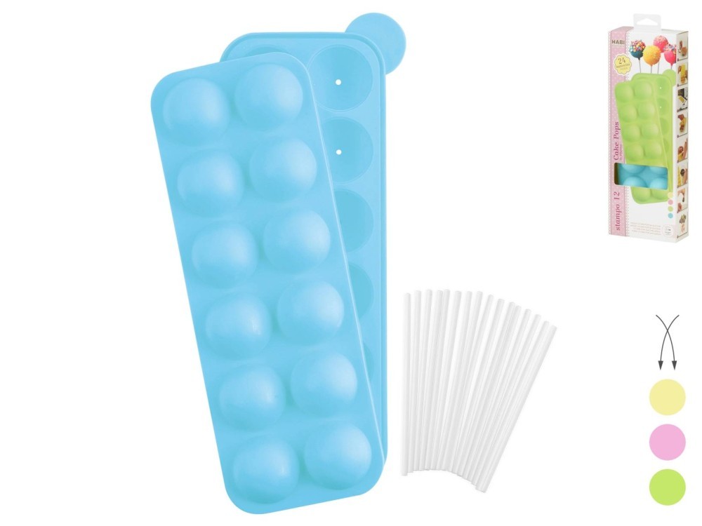 Silicone 12 Cakepop Pastel 5461a Habi