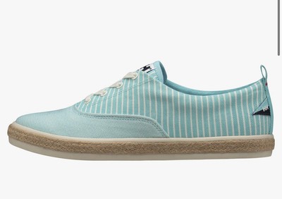 Helly-Hansen Womens Coraline Canvas Sneaker Tennis Shoe Aqua 8.5 Rare