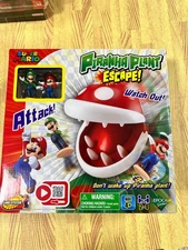 NEW Super Mario Piranha Plant Escape Tabletop Game Ages 4+ with Action Figures