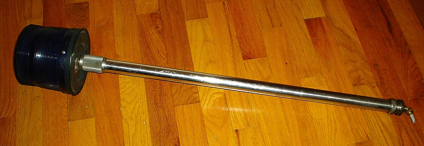 Vintage Whelen D-80452 Motorcycle Pole Mounted Light Beacon Warning Lamp D80452