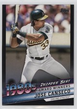 2020 Topps Update Decades Best Award Winners Black /299 Jose Canseco #DB-36 1dm4