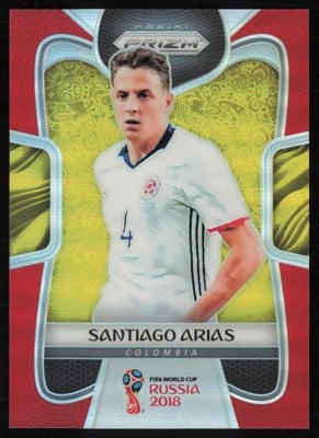 2018 Panini Prizm World Cup Santiago Arias Red Prizm /149 Colombia #44