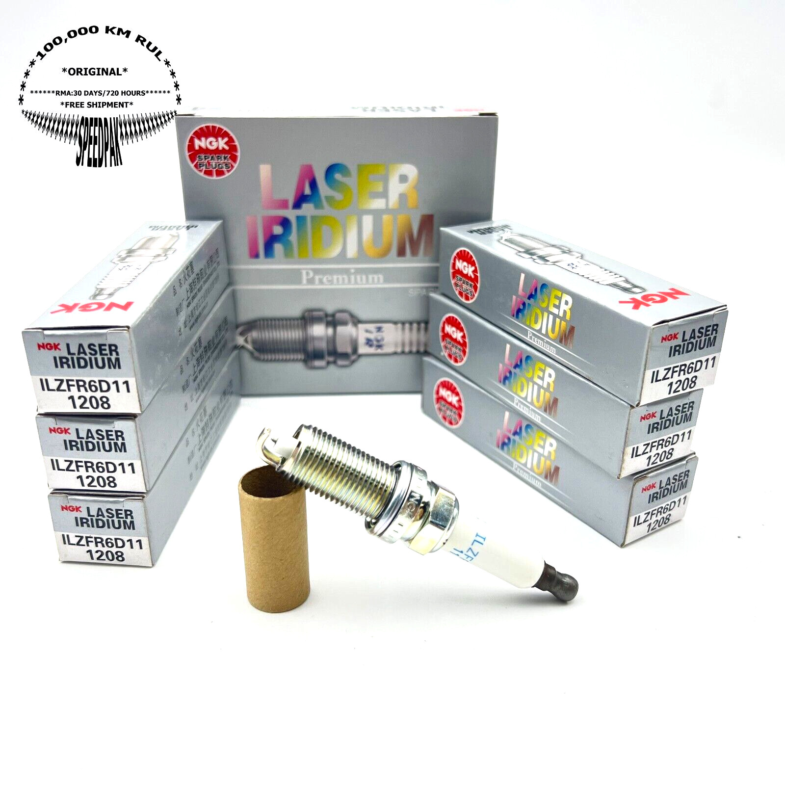 New PACK OF 4 NGK 1208 ILZFR6D11 Laser Iridium Spark Plug for 2006 - 2007 BMW