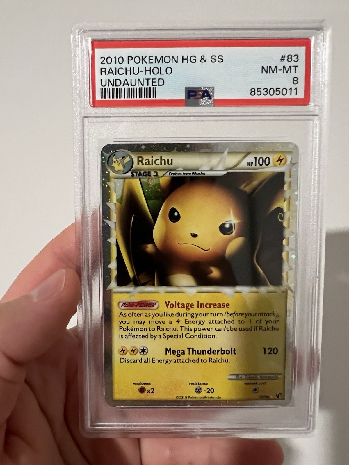 Raichu Undaunted 83 Psa 8