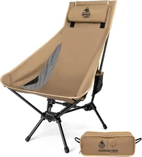 ONETIGRIS Tigerblade High Back Camping Chair with Pillow Design, Comfortable Wid