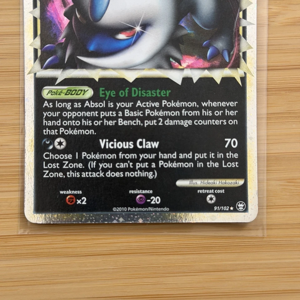 2010 Pokemon TCG Absol PRIME Holo HS Triumphant Set #91/102 NM Holo - Image 4 of 4