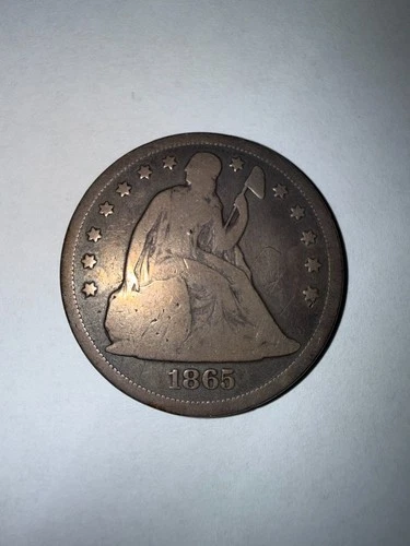 1865-P Seated Liberty Dollar — photo from the most recent tracked eBay sale