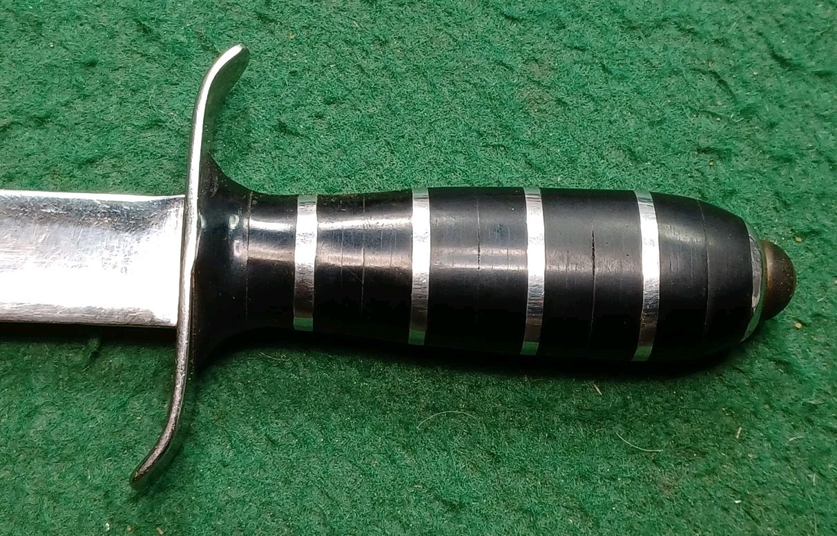 Vintage Handmade 4.75" Dagger, With Leather Sheath, No Maker's Mark