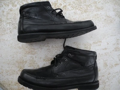 Chaussures à lacets en cuir noir TBS 43 mi montantes - Photo 1/4