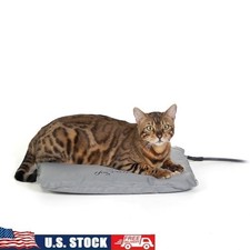 Outdoor Heated Dog Cat Bed Soft Orthopedic Thermostatic Waterproof Pet Mat New