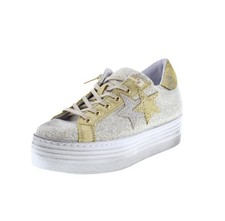 2star Sneaker Plateau Oro - Taglia 39 [26.1cm] Scarpe Donna Sneakers