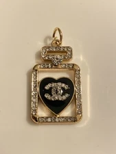 Chanel Zipper Pull Button Stamped Charm