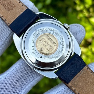 Vintage King Seiko Hi-Beat Automatic Navy Roman Dial Japan Men's