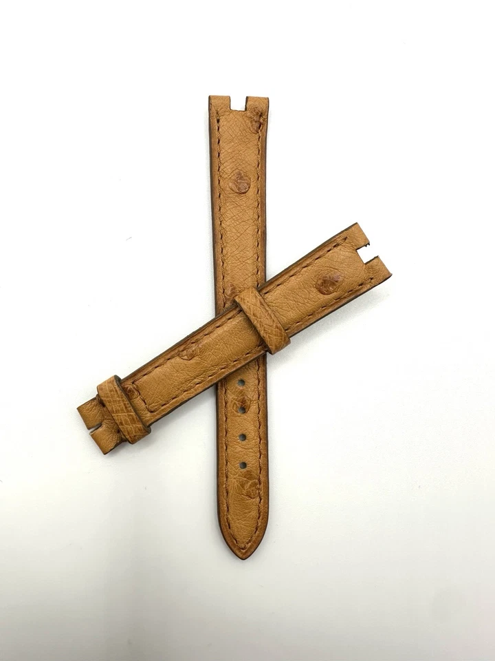 New Genuine Cartier 14x12 Golden Tan Ostrich Leather Watch Band Strap KD24AG57 - Image 2 of 4