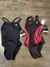 New TYR Swimsuit Lot Size 22 Girls Competitive Swim Sz 6 Lot of 2