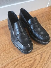Bernardo Women’s 9.5 M Black Leather Penny Loafers Made in Brazil