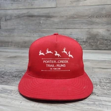 Porter Creek Trails Runds 5k 10m 25k Cap Hat Adult Mens Adjustable Snapback 