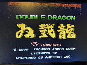 NINTENDO NES VIDEO GAME CARTRIDGE LOT DOUBLE DRAGON 1 2 II THE REVENGE TRADEWEST