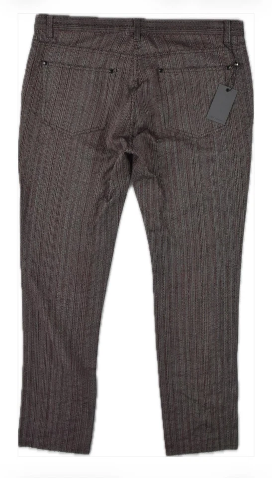 John Varvatos 男式浅粗花呢羊毛 5 口袋裤子 34 全新 498 美元 J293S1-BCBE — 第 4/4 张图片