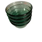 Anchor Hocking Custard Cup USA 6oz Clear Glass Set Of 4 Vintage