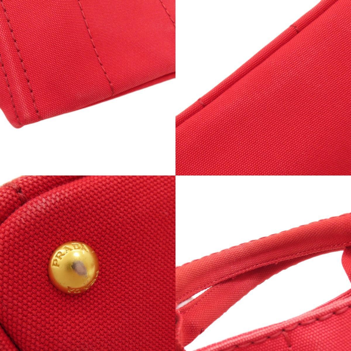 PRADA Canapa Mini 2WAY Handbag Canvas Ladies Used from japan thumbnail 8